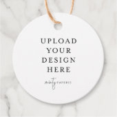 2"ラウンドサークルギフト/メッセージカード フェイバータグ (正面)