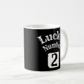 2 – ラッキーナンバー2運 コーヒーマグカップ (正面右)
