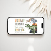 2-レックスディノ誕生日招待状 招待状