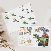 2-レックスディノ誕生日招待状 招待状