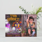 2 不気味 - 2歳の誕生日(写真付き) 招待状 (スタンド正面)