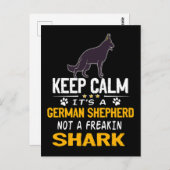 2 保 Calm It's A German Shepherd Not A Freakin S ポストカード (正面/裏面)