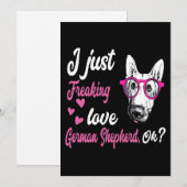 2 俺ドイツシェパードが本当に好きなんだよ、わかった？ 招待状 (正面/裏面)