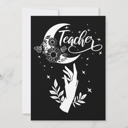 2 – 教師感動的シャツ、ミニマル先生 サンキューカード (正面)