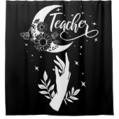 2 – 教師感動的シャツ、ミニマル先生 シャワーカーテン (正面)