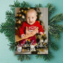 2 枚の写真 赤ちゃんの発表 ワンダフルライフ クリスマス