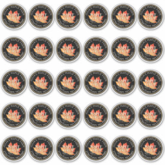 2"標準メイソンジャーのふたラベルメープルシロップ シール