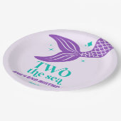 2.海の人魚の二番目の誕生日パーティー ペーパープレート (アングル)