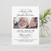 2 – 生活の写真お祝い/葬儀/メモリアル 招待状 (スタンド正面)