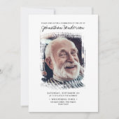 2 – 生活の写真お祝い/葬儀/メモリアル 招待状 (正面)