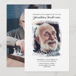 2 – 生活の写真お祝い/葬儀/メモリアル 招待状