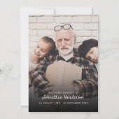 2 – 生活の写真お祝い/葬儀/メモリアル 招待状 (裏面)