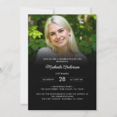 2 – 生活の写真お祝い/葬儀/メモリアル 招待状 (正面)