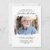 2 – 生活の写真お祝い/葬儀/メモリアル 招待状 (正面)