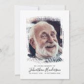 2 – 生活の写真お祝い/葬儀/メモリアル 招待状 (裏面)