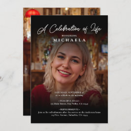 2 – 生活の写真お祝い/葬儀/メモリアル 招待状