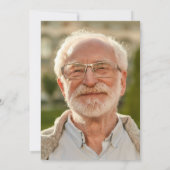 2 – 生活の写真お祝い/葬儀/メモリアル 招待状 (裏面)