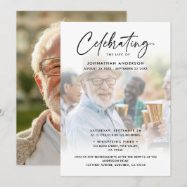 2 – 生活の写真お祝い/葬儀/メモリアル 招待状