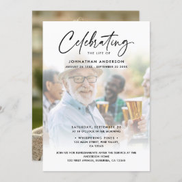 2 – 生活の写真お祝い/葬儀/メモリアル 招待状