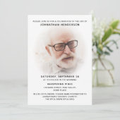 2 – 生活の写真お祝い/葬儀/メモリアル 招待状 (スタンド正面)