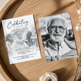 2 – 生活の写真お祝い/葬儀/メモリアル 招待状