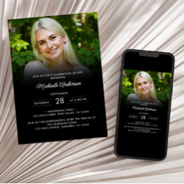 2 – 生活の写真お祝い/葬儀/メモリアル 招待状