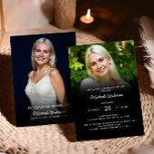 2 – 生活の写真お祝い/葬儀/メモリアル 招待状