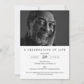 2 – 生活の写真お祝い/葬儀/メモリアル 招待状 (正面)