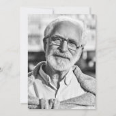 2 – 生活の写真お祝い/葬儀/メモリアル 招待状 (裏面)