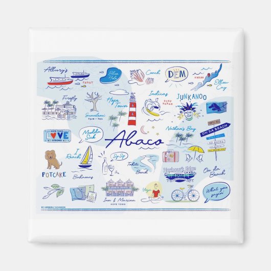 2 "磁石 – "ホープの町のABC" マグネット (正面)