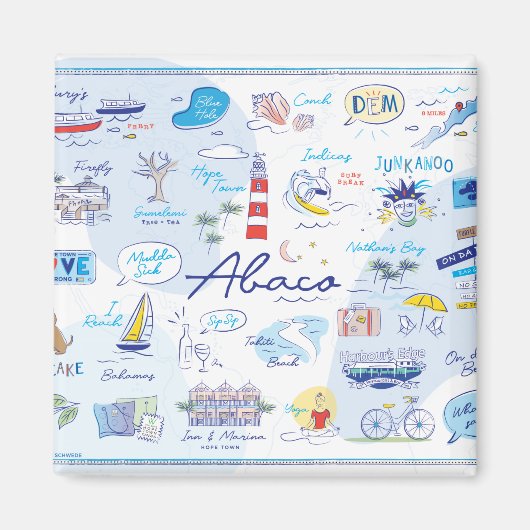 2 "磁石 – "ホープの町のABC" マグネット (正面)