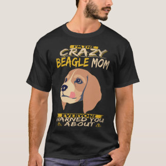 2 私はクレイジービーグルママ ビーグル Tシャツ