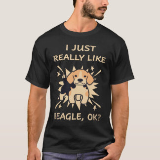 2 私はビーグルが本当に好き Tシャツ