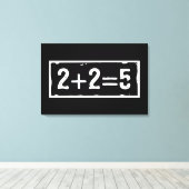 2 足す 2 は 5 キャンバスプリント (インサイチュ (ウッドフロア))