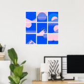 2-足スクエアバウハウスアートポスター7 ポスター (ホームオフィス)