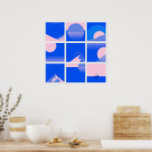 2-足スクエアバウハウスアートポスター7 ポスター (キッチン)