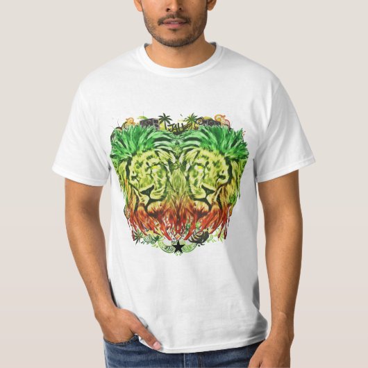 2 頭のライオン Tシャツ (正面)