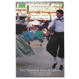 2,000年の文化マヨルカスペイン カレンダー