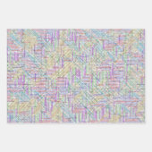 2,000+数式パズル解決済み ラッピングペーパーシート (正面3)