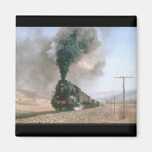 2-10-0 No 56309不毛の蒸気列車を横切る マグネット