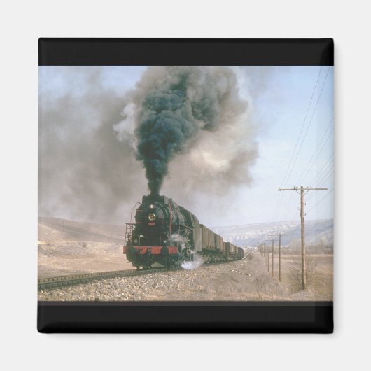 2-10-0 No 56309不毛の蒸気列車を横切る マグネット (正面)