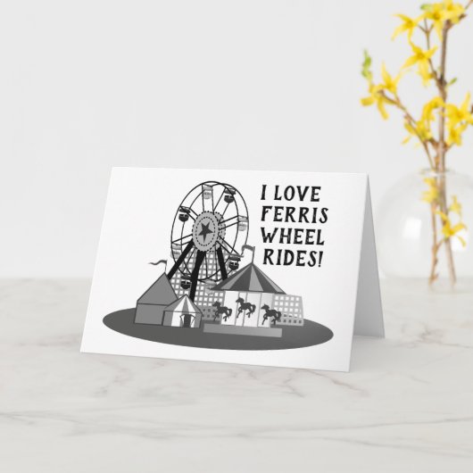 2-14観覧車日 カード (黄色い花)