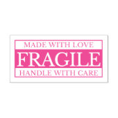 2.15インチ気にx 0.78インチスタンプ付きぜい弱なハンドル セルフインキングスタンプ (デザイン)