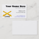 2/19の野戦砲兵 名刺 (正面/裏面)