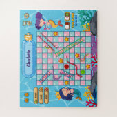 2/1、人魚は海遊びの下ではしごをヘビする。 ジグソーパズル (縦)