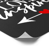 2/2愛教えシャツ幼稚園先生 ポスター (角)