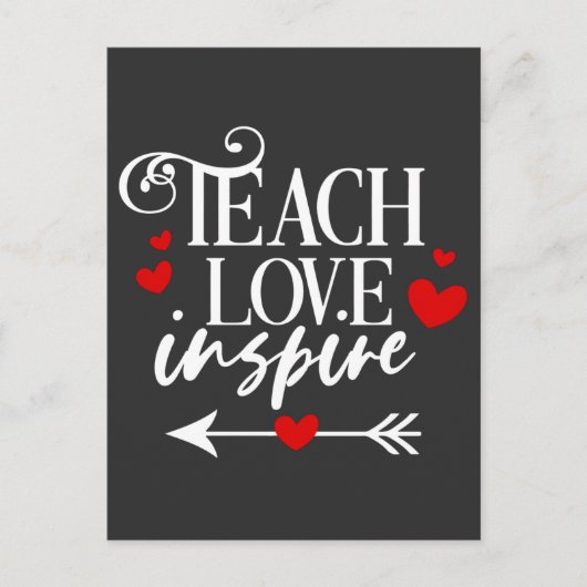 2/2愛教えシャツ幼稚園先生 ポストカード (正面)