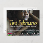 2 2月の郵便はがき ポストカード (正面/裏面)