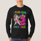 2 2020年以来それを粉砕Unicorn第2誕生 Tシャツ (正面)