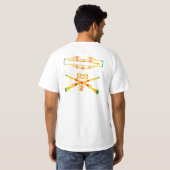 2/22nd Inf VSR CIB及び交差させたライフルのワイシャツ Tシャツ (裏面フル)
